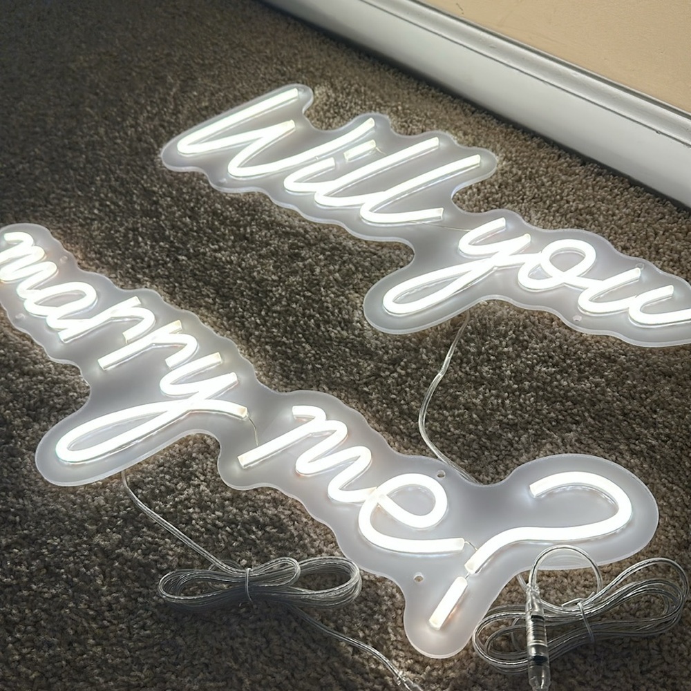 Will you Marry Me ? LED Neon Sign - Picture 5 of 11